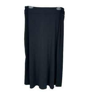 Double Take Woman's Black Long Maxi Skirt Flare‎ Pencil Size Large